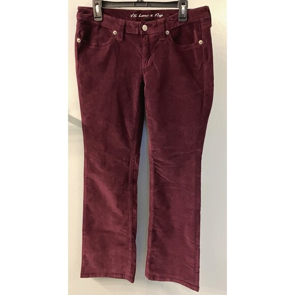 London Jeans Pants - London Jeans Magenta Corduroy Pants Size 10 Tall